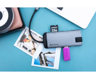 Verbatim Hub USB 3.1 GEN 1 /USB 3.0x3 /HDMI / SDHC / MICROSDHC / RJ45 - 1607299 - zdjęcie 5